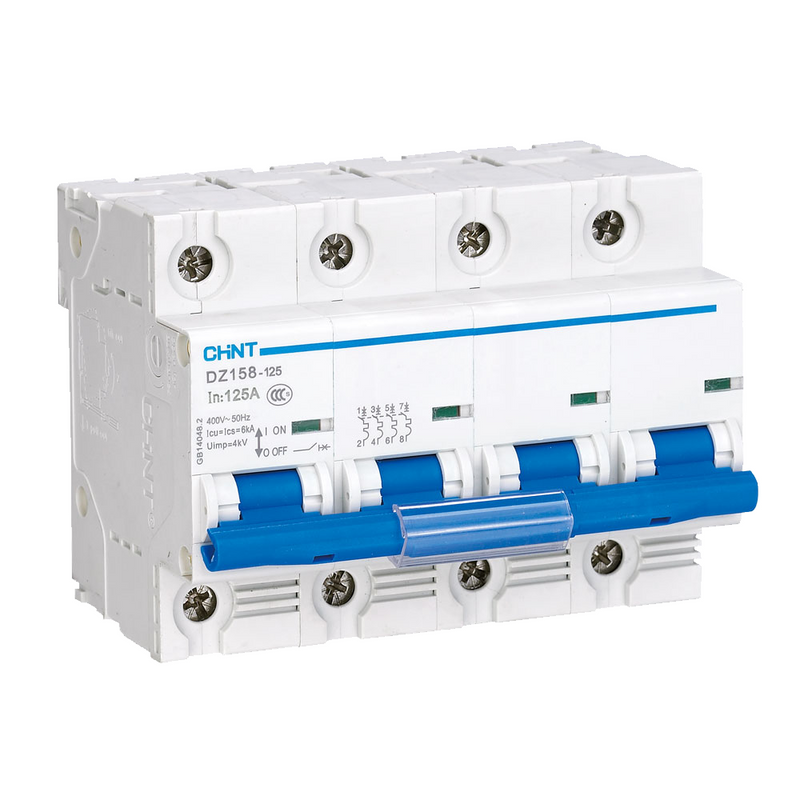 Chint DIN Circuit Breaker - 80A, 4P, C-Curve, 6kA