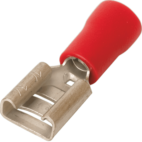 Insulated Lug - Red Female Spade 4.8 mm