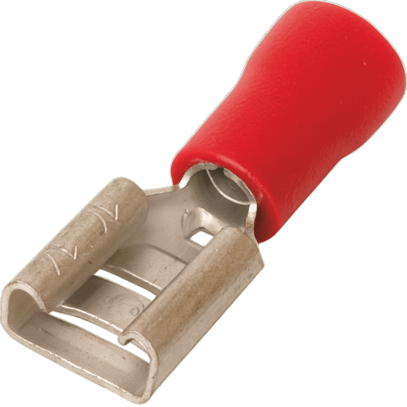 Insulated Lug - Red Female Spade 4.8 mm