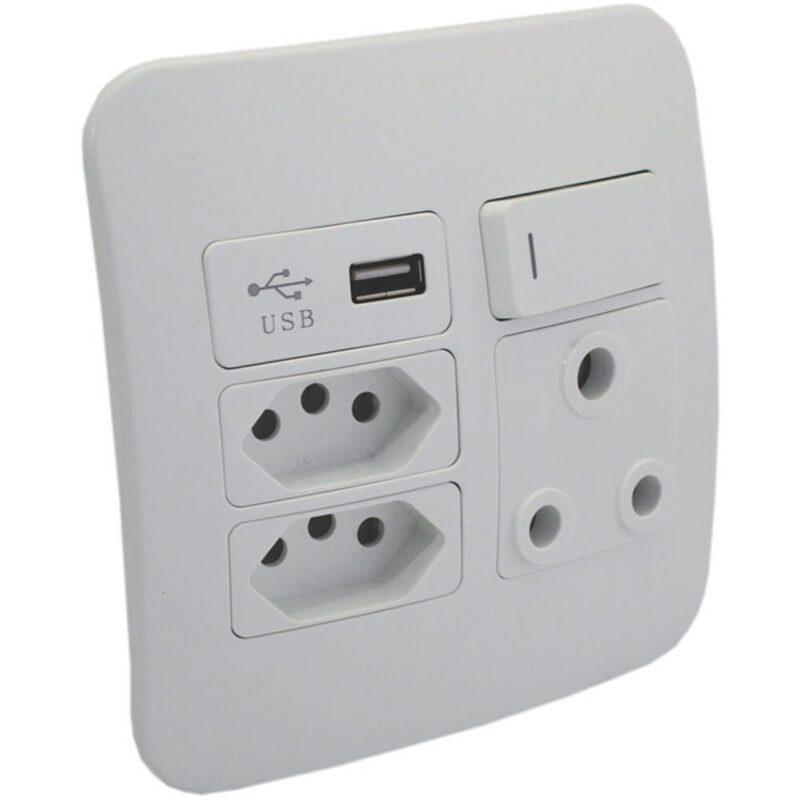 Veti 1 Combo Socket - White