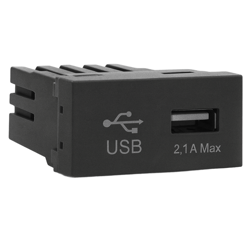 VETi 3 AURA - Type-A USB Socket Module - Modular - Graphite