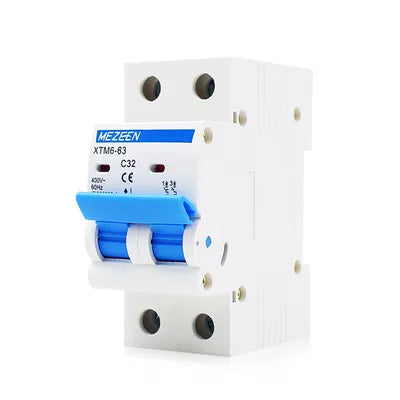 AC 63A Circuit Breaker 4 Pole 6kA C-Curve