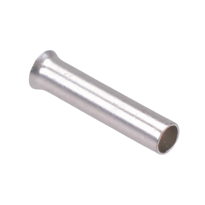 Jeesoon Uninsulated Bootlace Ferrule - 2.5mm², 12mm Length (Pack of 1000)