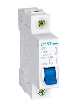 Chint DIN Circuit Breaker - 2A, 1P, C-Curve, 3kA