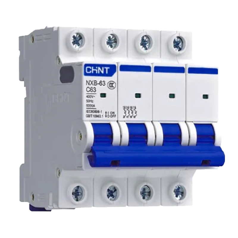 Chint 20 A 4‑Pole C‑Curve MCB 6kA