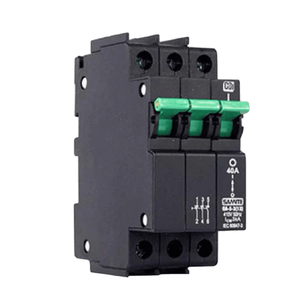 CBI QF(13)-S 63 A 3‑Pole Mini Rail Isolator - 6 kA