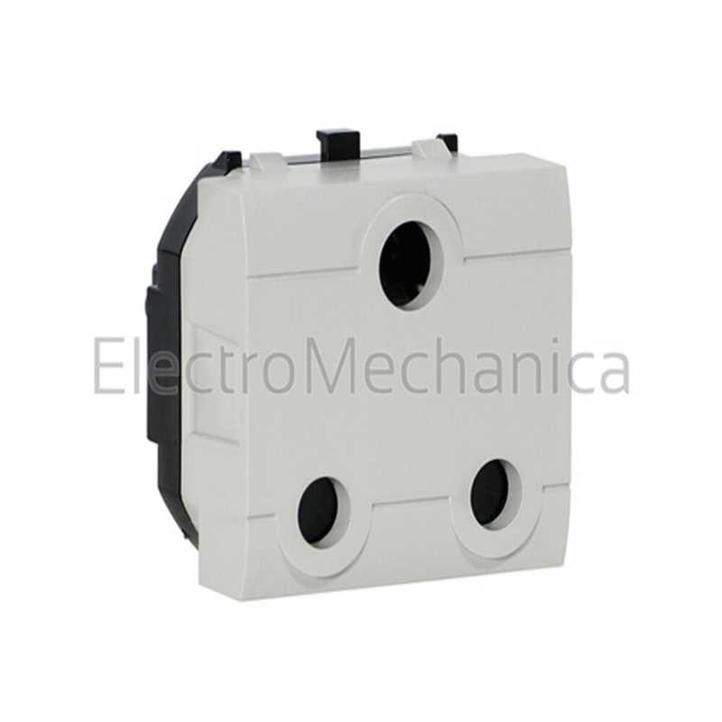 SCAME 16 A 2P+E 2‑Module Surface Socket (SA Series)