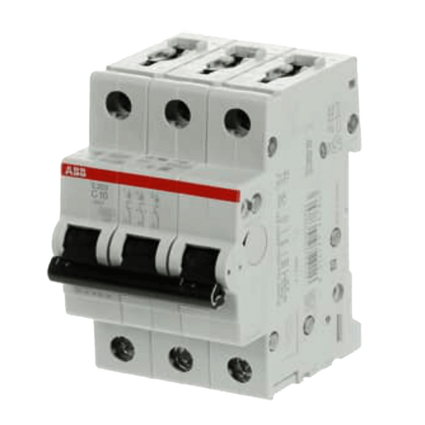 ABB 80 A 3‑Pole MCB - C‑Curve, 10 kA, DIN Rail Mount