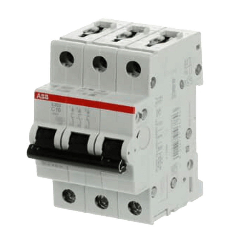 ABB 80 A 3‑Pole MCB - C‑Curve, 10 kA, DIN Rail Mount