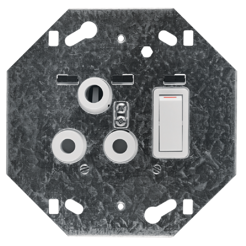 Crabtree Classic Single SSO 1×16A RSA Cover Plate - 4×4, White
