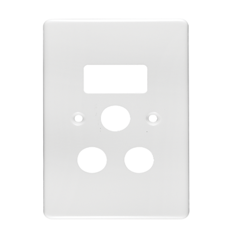 Crabtree Classic SSO 1×16A RSA Vertical Cover Plate - 4×2, White