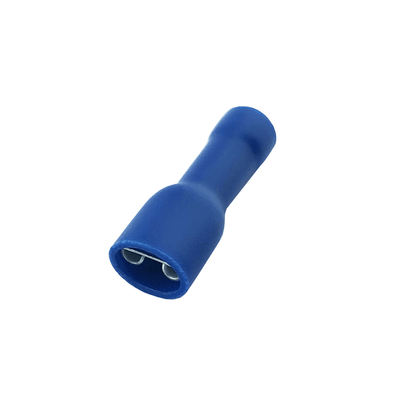 Full Insulated Blue Female Disconnect Lug - 4.8 mm