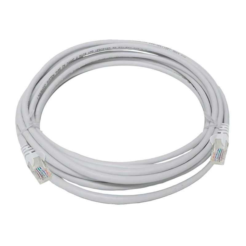 Grey Fly Lead - 5 m Patch Network Cable RJ45 CAT5e/6