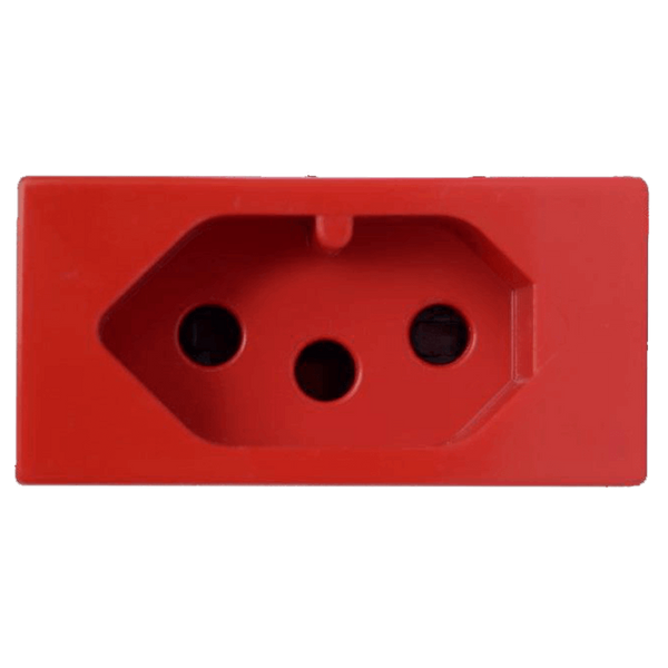 Crabtree Diamond Dedicated 16 A V‑Slim Socket Module - Red