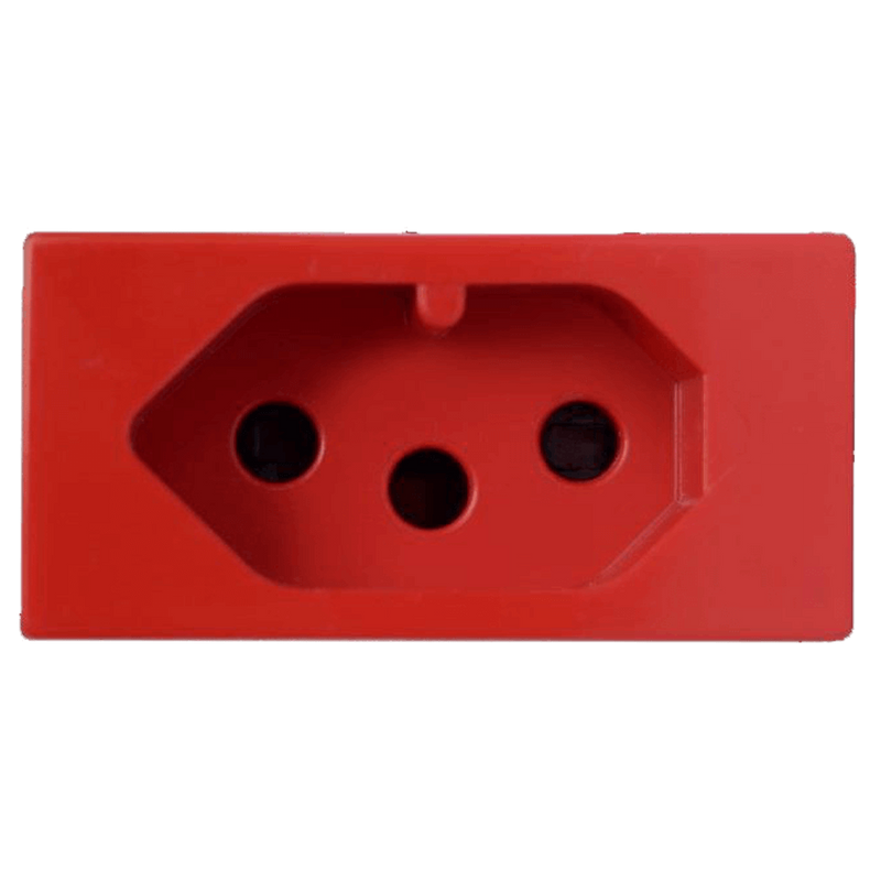 Crabtree Diamond Dedicated 16 A V‑Slim Socket Module - Red
