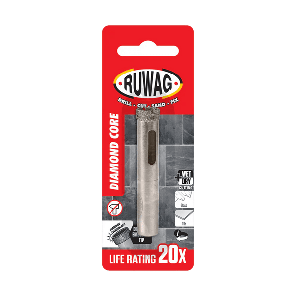 Ruwag 8 mm Diamond Tile / Ceramic Drill Bit (Carded)