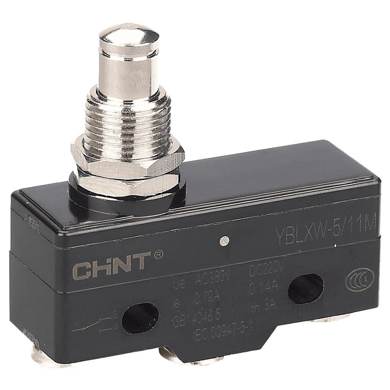 Chint Micro Limit Switch - Panel Mount Plunger