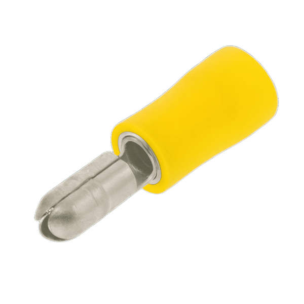 Insulated Yellow Bullet Terminal Male