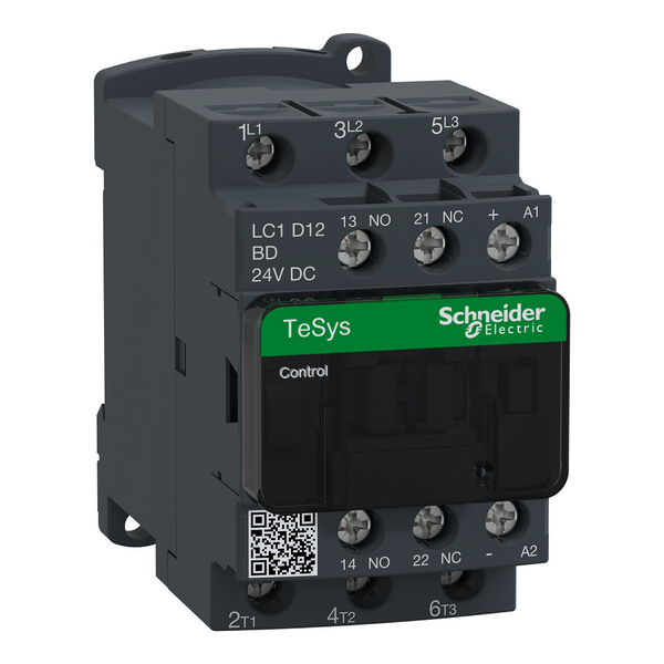 Schneider Tele Contactor - 3P 12A AC-3 (5.5kW, 24V AC Coil)
