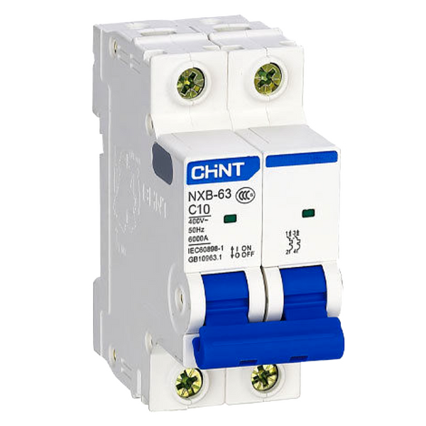 Chint 6 A 2‑Pole C‑Curve MCB 6kA
