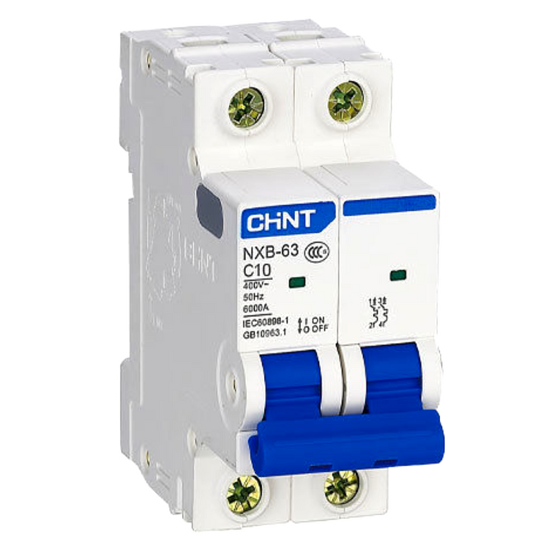 Chint 6 A 2‑Pole C‑Curve MCB 6kA
