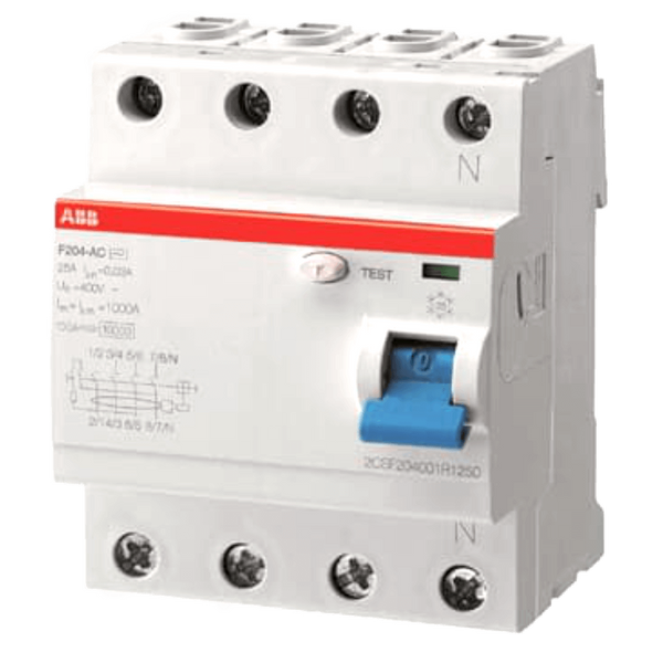 ABB 63 A 4‑Pole 10 kA Earth Leakage Circuit Breaker - 30 mA