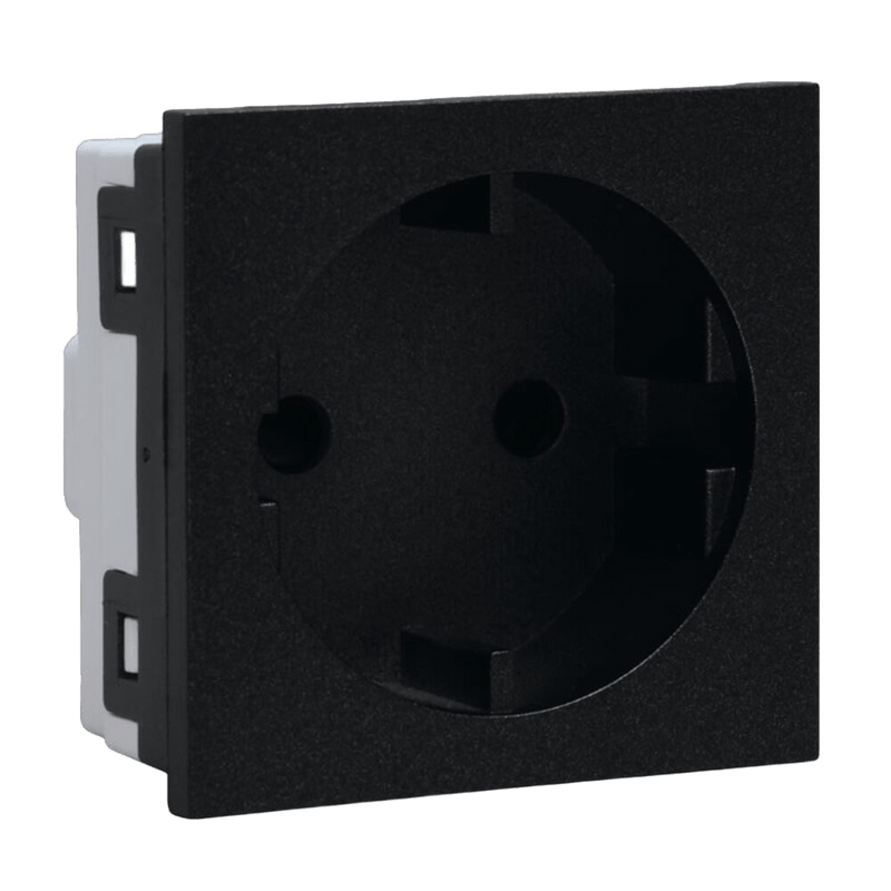 VETi 3 AURA - 16A RSA Schuko Module - Modular- Graphite