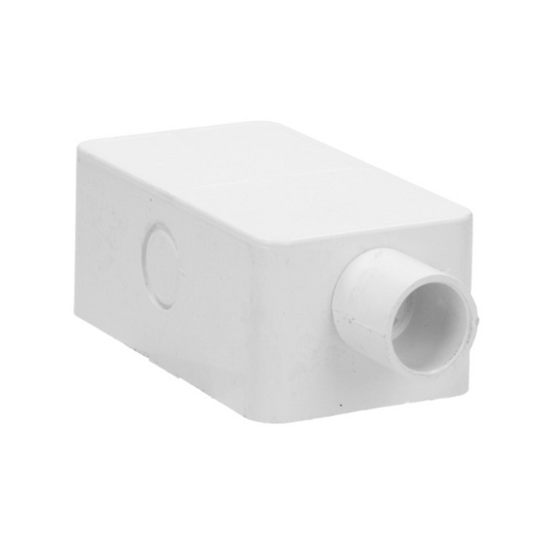 Crabtree PVC Wall Box 2×4, 50mm Deep with 1×20mm Spout