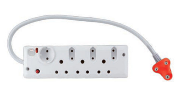 Ausma 7-Way Multi Plug - Surge Protected with Switch