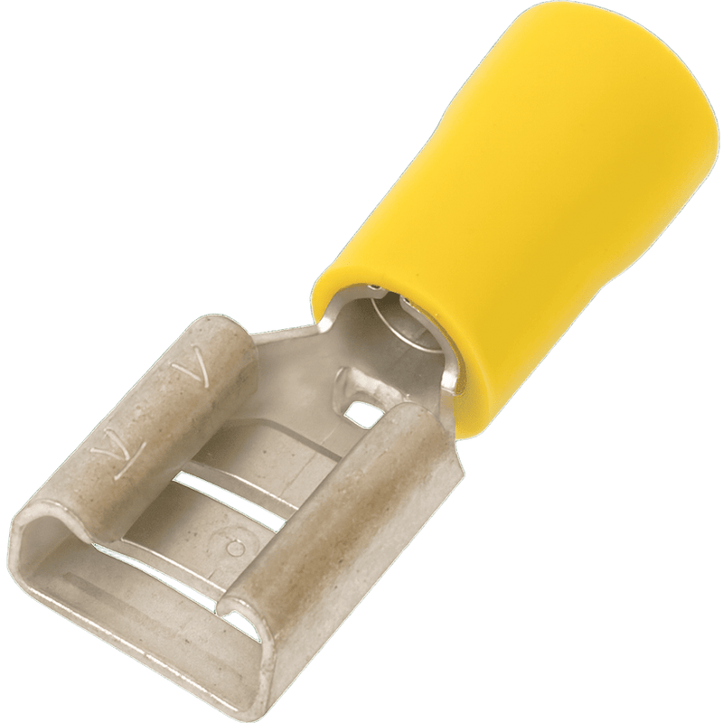 Insulated Lug Yellow Disconnect Female 9.5 mm
