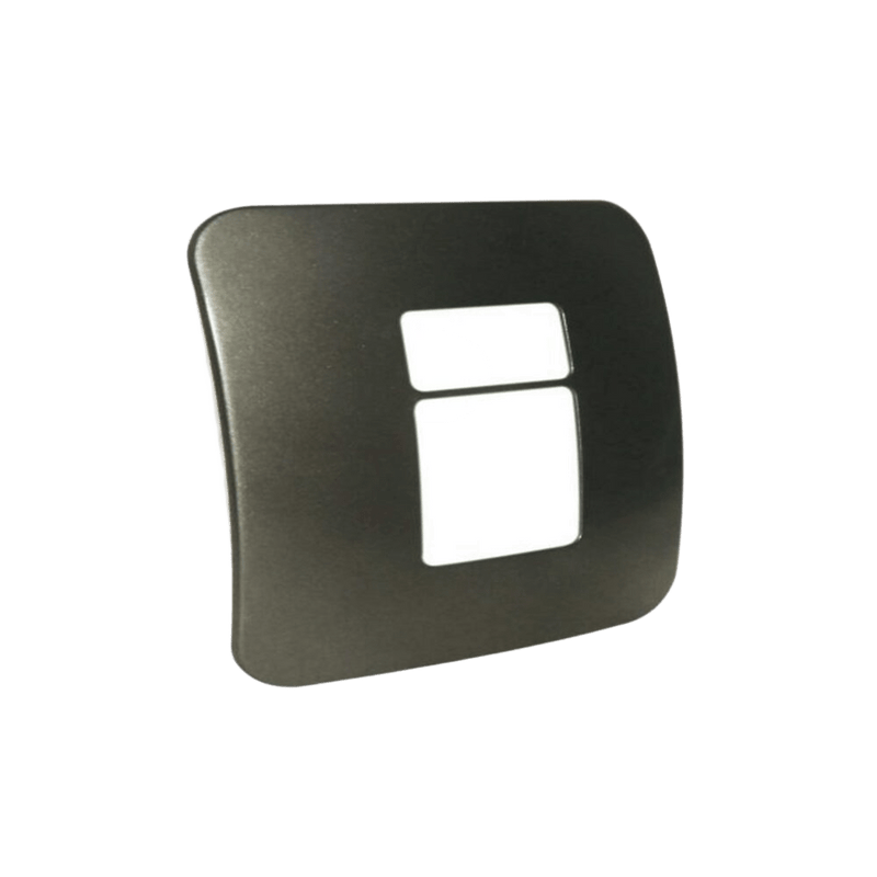 Veti 1 - Two Module Cover Plate (1 Double, 1 Single)