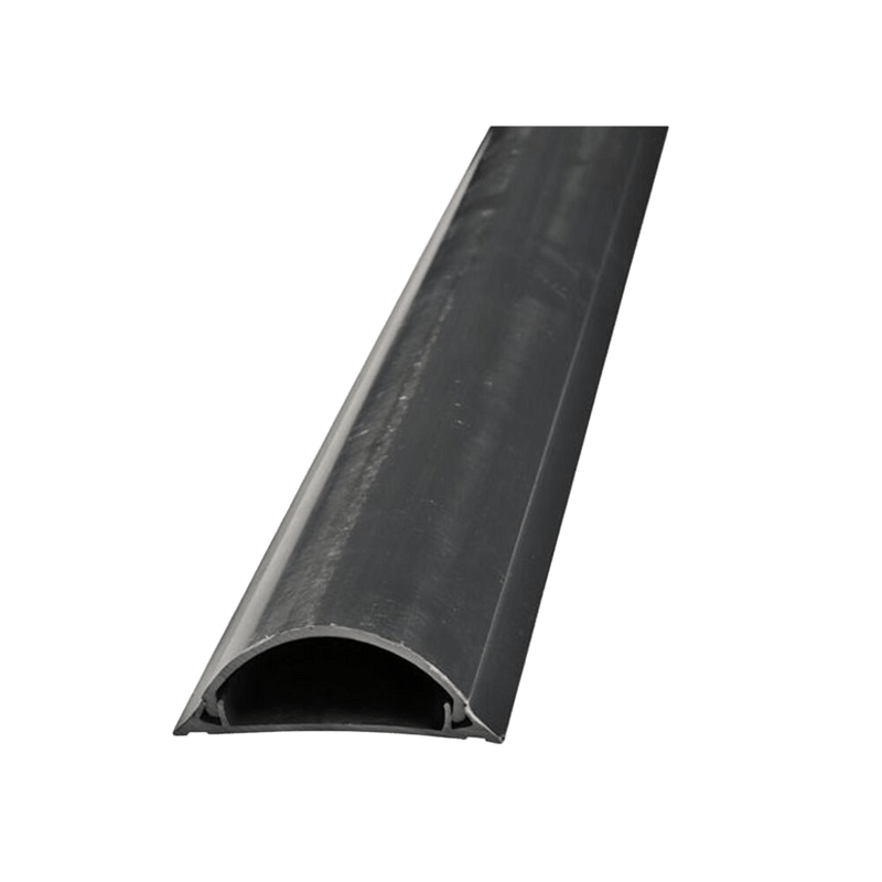 Half Moon Trunking - 70×20mm, 2m Length, Grey