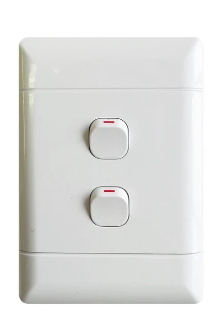 NUR 2‑Lever 1‑Way Switch in 100 × 50 mm