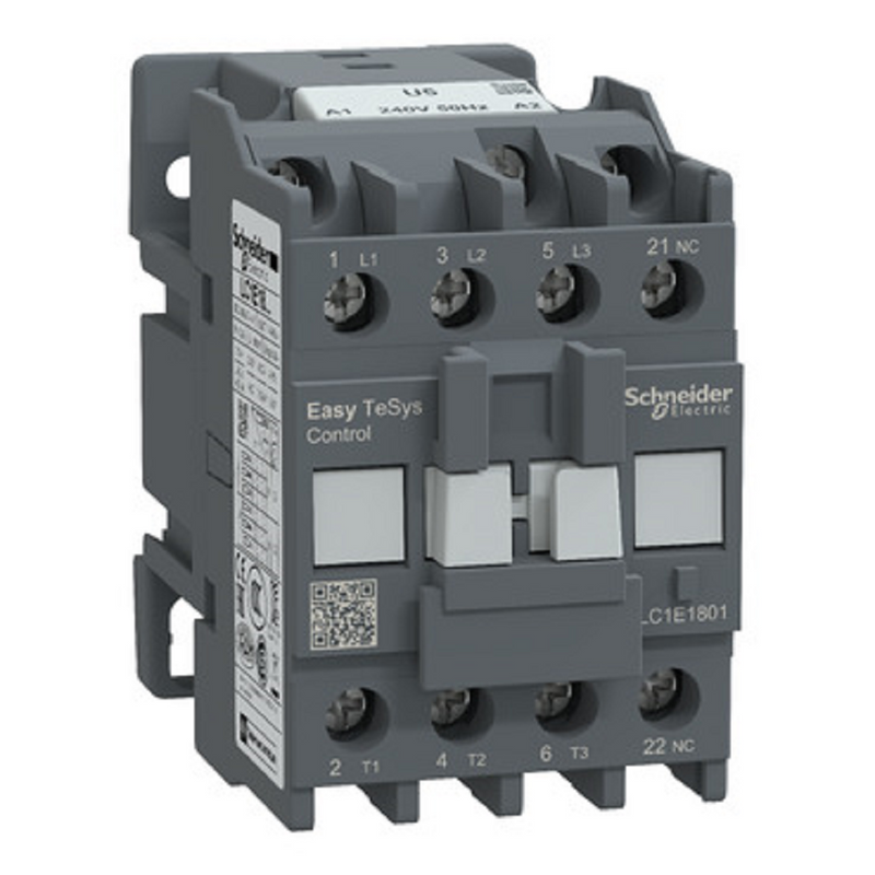 Schneider Contactor - 3P 18A TVS (1NC, 7.5kW, 240V Coil)