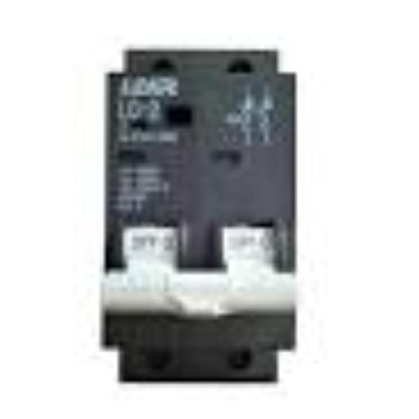 Lear Samite 40A 2P MCB/Isolator - Mini Rail 3kA (Green/White Toggle)