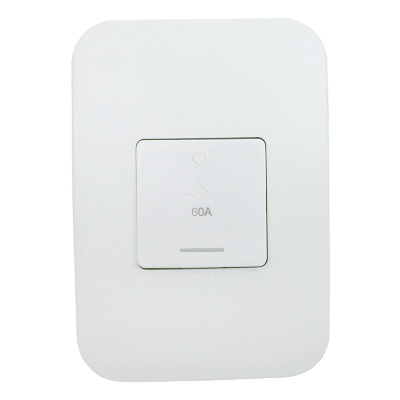 Veti 1 Isolator - 60A 3 Pole Complete 4×2 White with Indicator