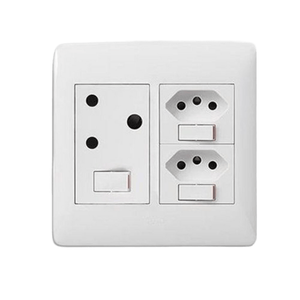 Legrand Ysalis New RSA + Old Double Socket Switched (4×4, White)