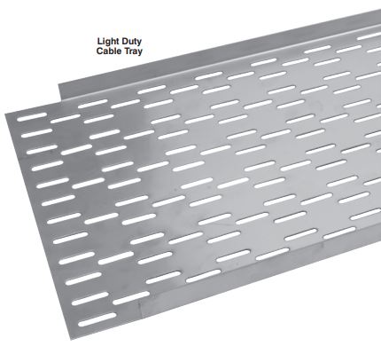 Light Duty Cable Tray - 228mm Straight 3m PG Perforated