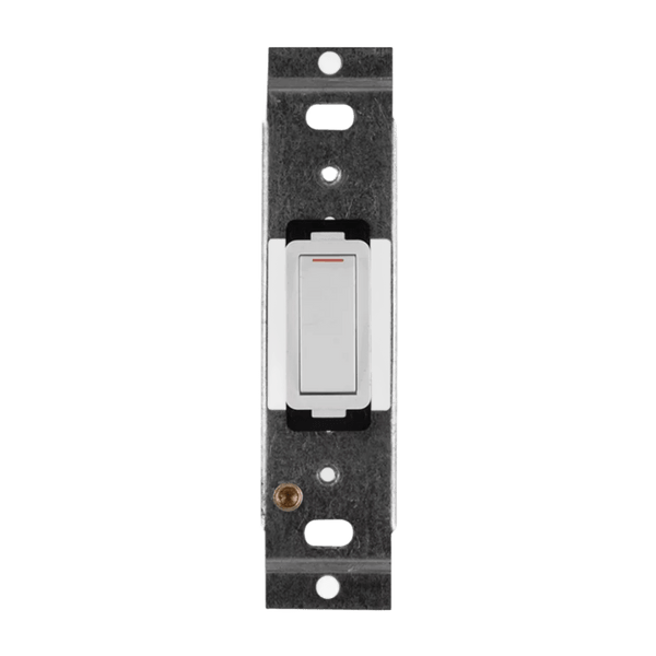 Crabtree Classic 1‑Lever 1‑Way Switch - 4×2, White