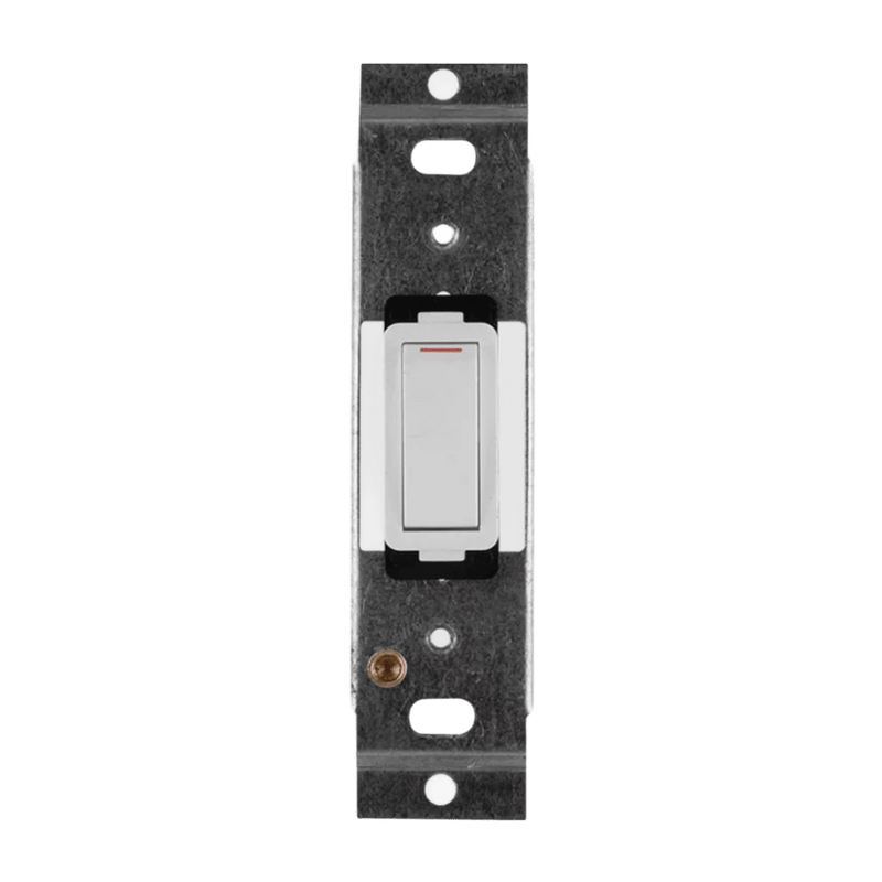 Crabtree Classic 1‑Lever 1‑Way Switch - 4×2, White
