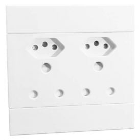 Veti 2 - Double UN SSO 2×16A RSA 2×16A V‑Slim 4×4 White