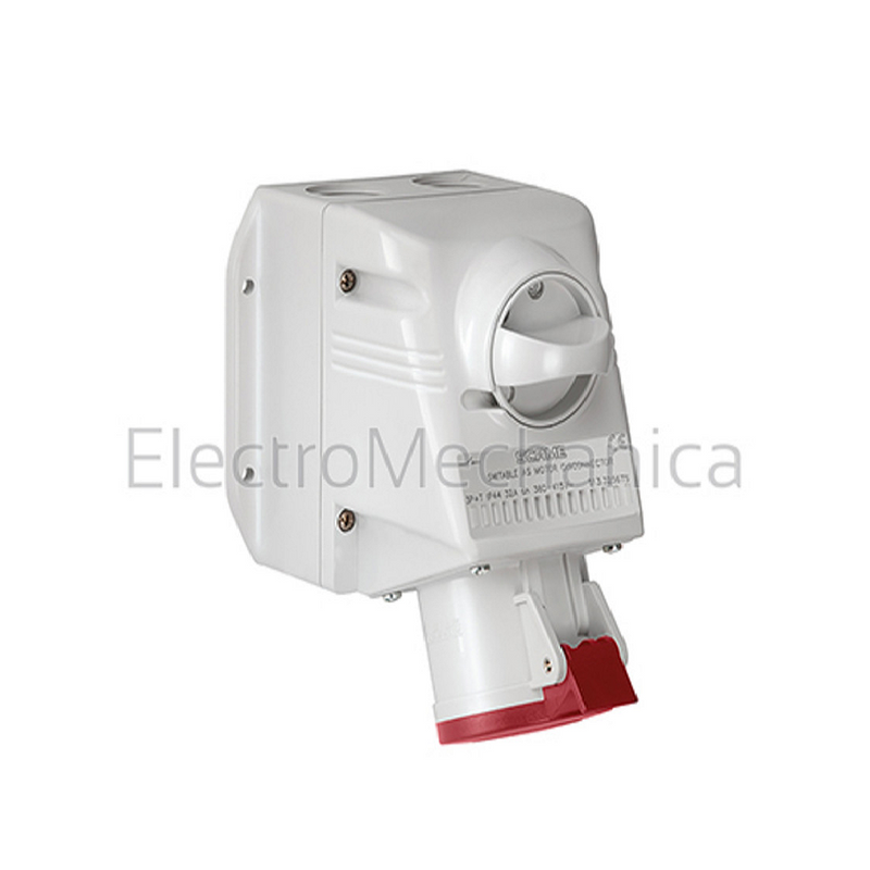 Scame CEE Surface Socket 32A 5-Pole (3P+N+E), 400V AC, IP54