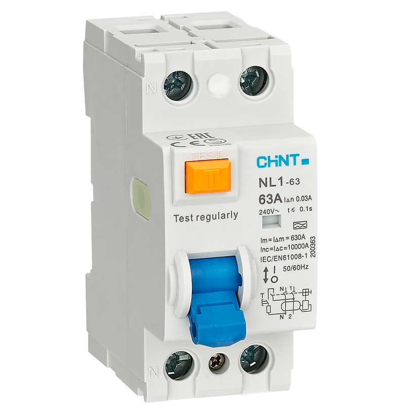 CHINT 6kA 3P+N 80A Earth Leakage 100mA