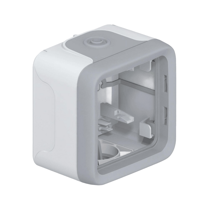 Legrand Plexo™ 1-Gang Surface Box - 2 Membrane Glands, IP55, Grey
