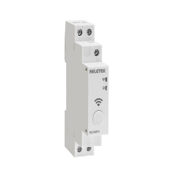 RS-WIFI 2 WiFi Smart Timer Switch - DIN Mount, 16A (1P), 48-240V AC/DC