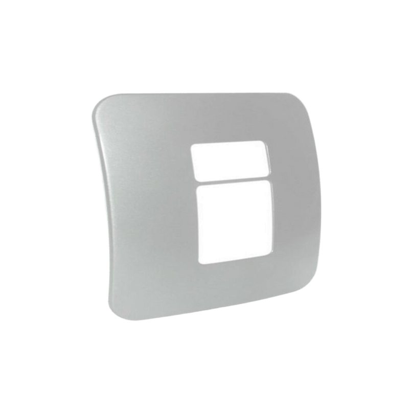 Veti - 1 Two Module Cover Plate (1 Double, 1 Single)