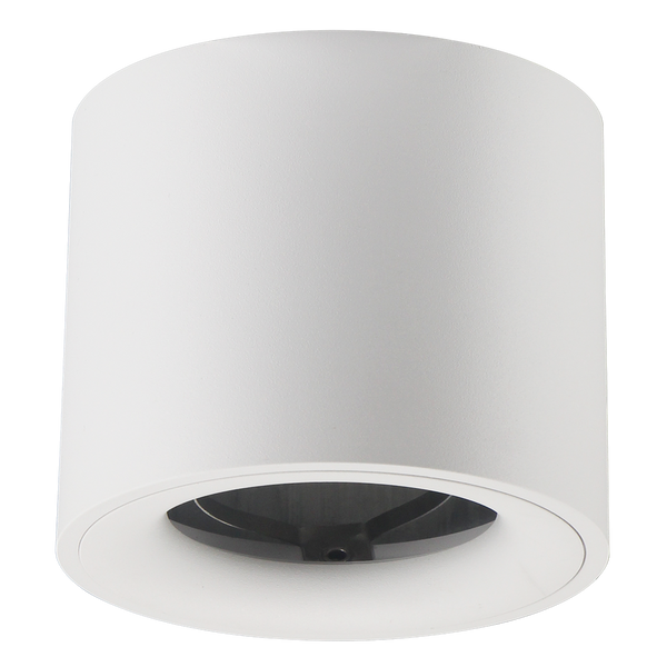 MES GU10 Minos White Downlighter - IP20, Aluminium Tube Round (Ø80 × H115mm)