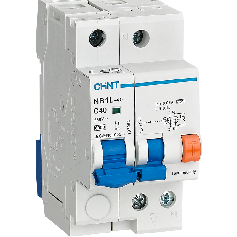 CHINT 6kA 1P+N 40A Earth Leakage 30mA OL Protection