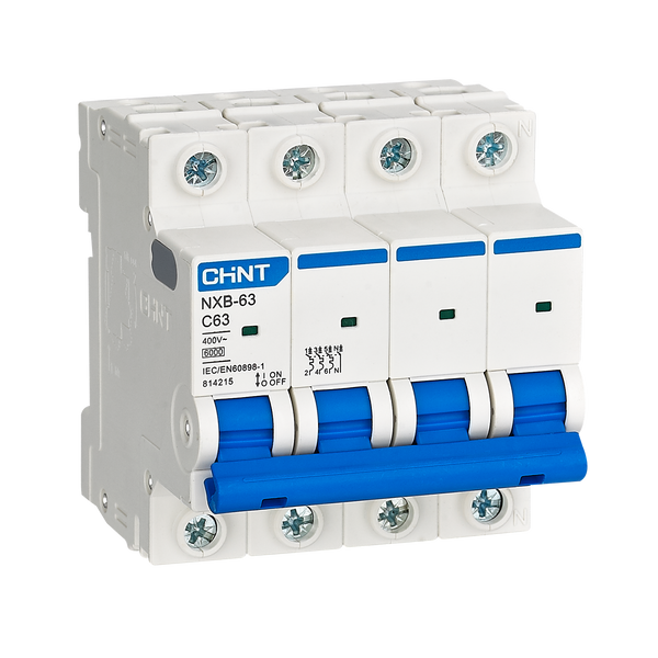 CHINT 6kA 4P 80A Circuit Breaker C-Curve AC/DC