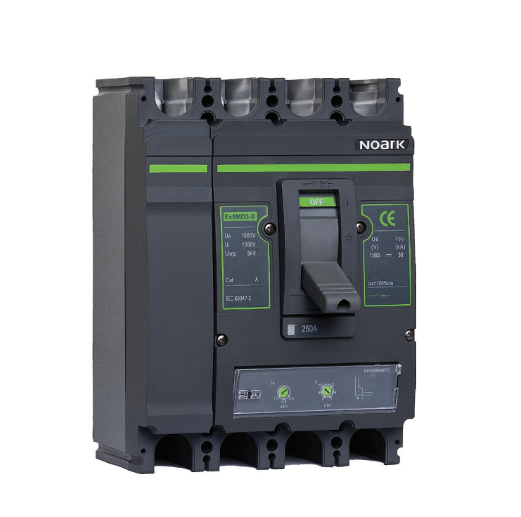 DC Adjustable MCCB 4P 1000V 25KA